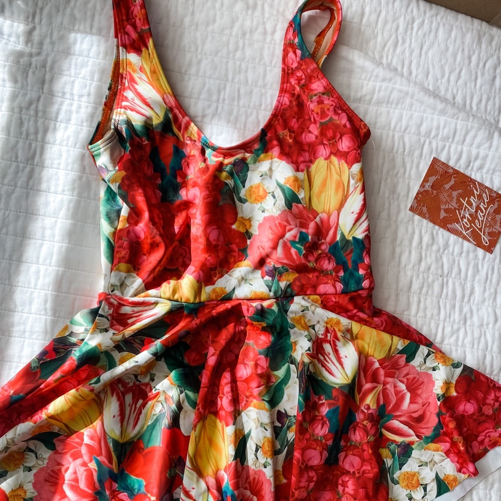 Tulips skirted one piece